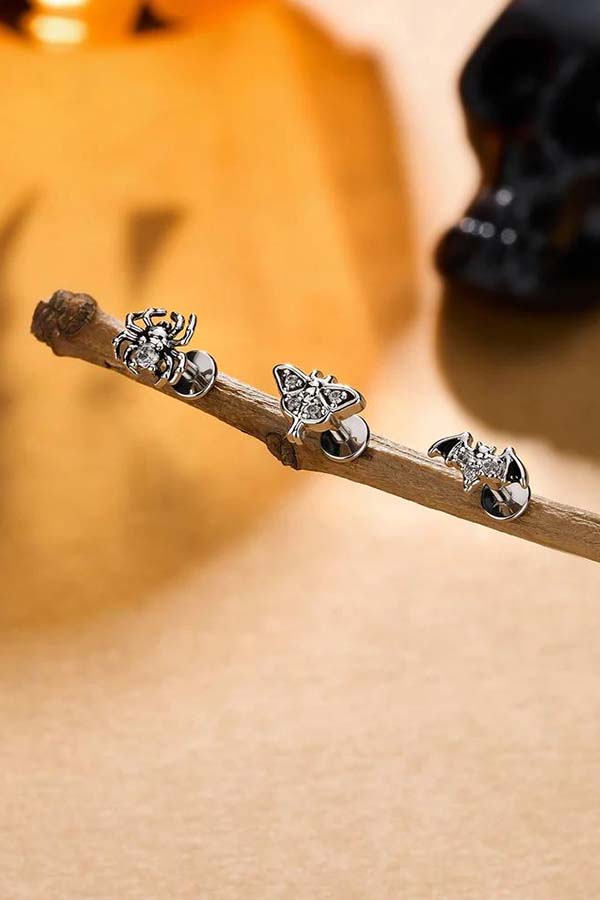 Spider Bat Moth Cartilage | STUD SET