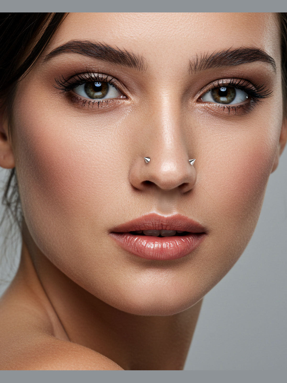 Spike Threadless [Flat-back] | NOSE STUD