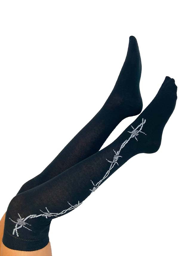 Barbed Wire | OVER THE KNEE SOCKS
