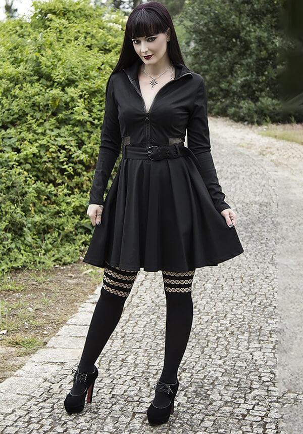 Fishnet Over The Knee [Black] | OPAQUE TIGHTS - Beserk - all, all clothing, all ladies, all ladies clothing, black, clickfrenzy15-2023, clothing, derby, derby hosiery, discountapp, edgy, fetish, fishnet, fp, goth, gothic, hosiery, hosiery and socks, ladies, ladies clothing, may19, pamela mann, punk, repriced100523, roller derby, rollerderby, stockings, tights, winter, winter clothing