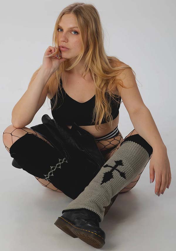 Reversible Cross and Wire | LEG WARMERS