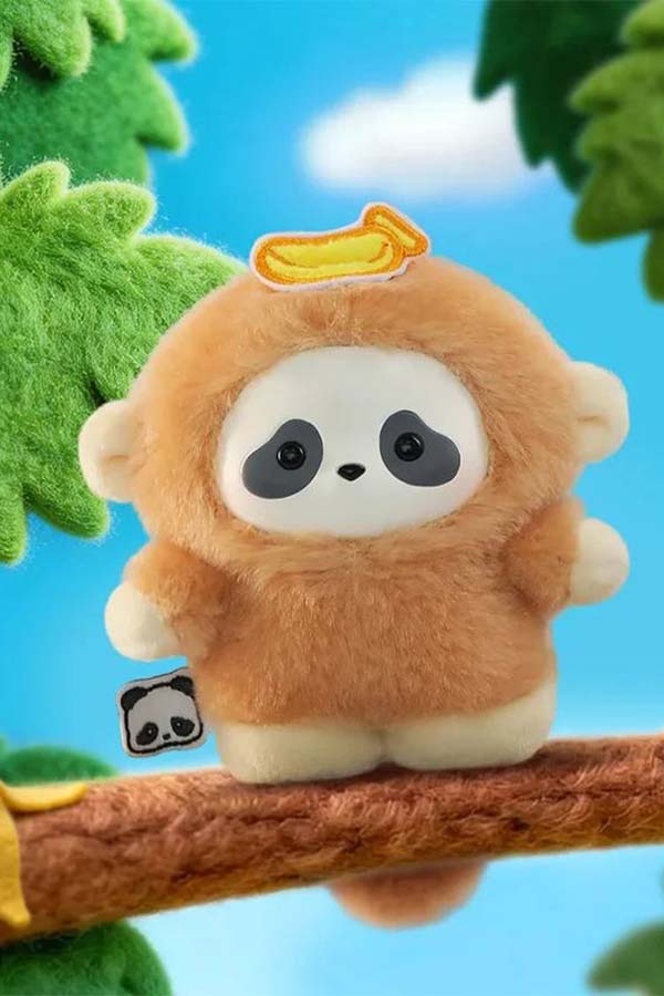 Panda Roll The Zoo In Hands | PLUSH KEYCHAIN [BLIND BOX]