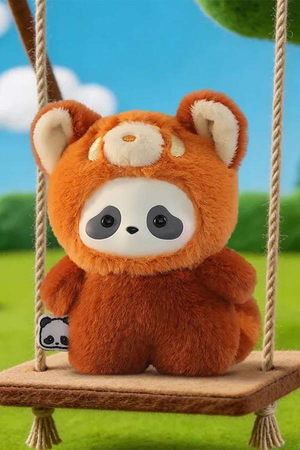 Panda Roll The Zoo In Hands | PLUSH KEYCHAIN [BLIND BOX]