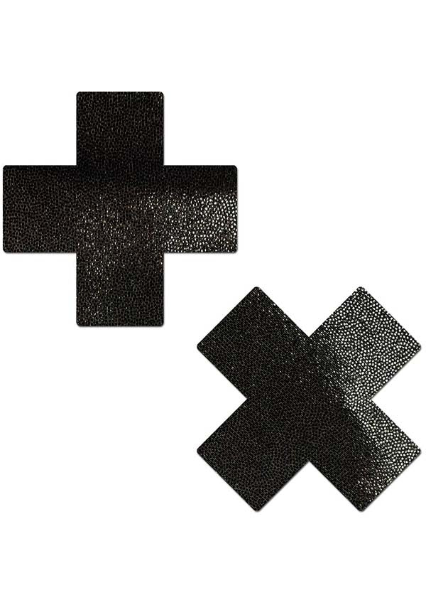 Cross [Liquid Black] | NIPPLE PASTIES