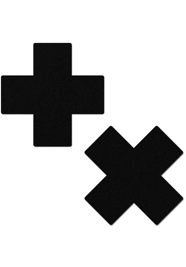 Cross [Matte Black] | NIPPLE PASTIES