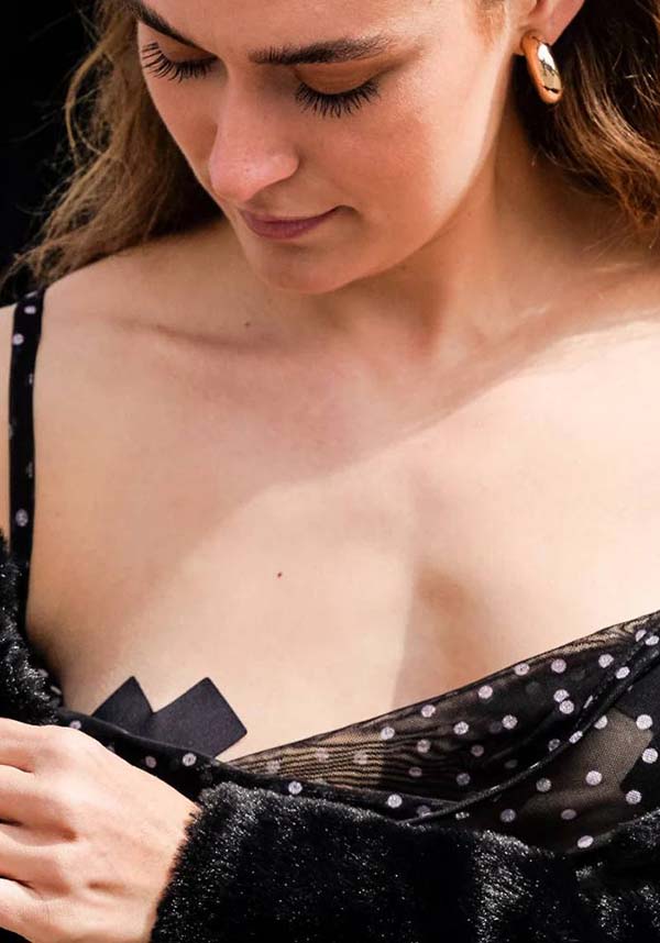 Cross [Matte Black] | NIPPLE PASTIES