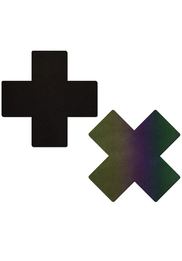 Cross [Reflective Rainbow] | NIPPLE PASTIES