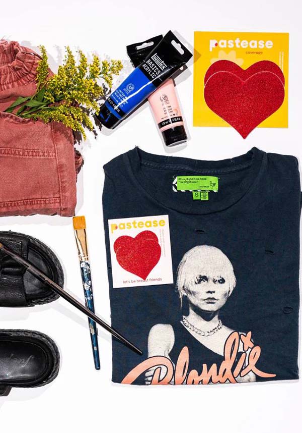 Glitter Heart [Red] | NIPPLE PASTIES