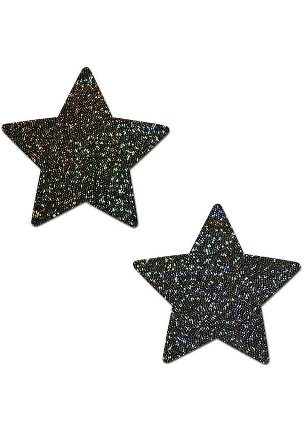 Glitter Star [Black] | NIPPLE PASTIES