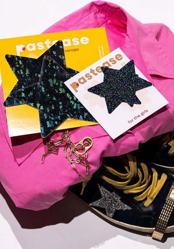 Glitter Star [Black] | NIPPLE PASTIES