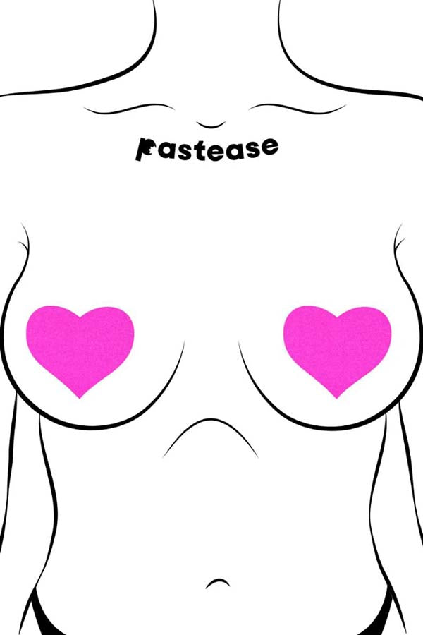 Neon Heart [UV Pink] | NIPPLE PASTIES