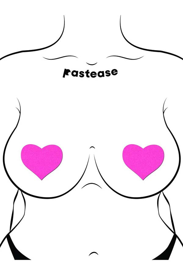 Neon Heart [UV Pink] | NIPPLE PASTIES