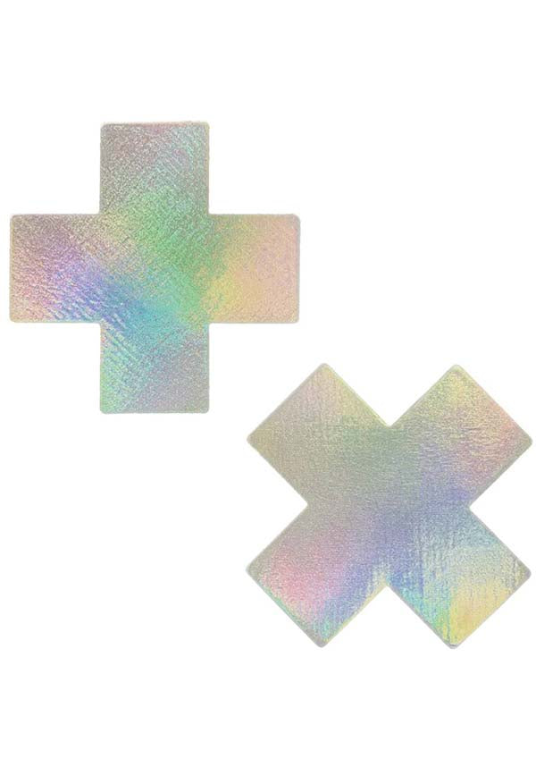 Holo Cross [Silver] | NIPPLE PASTIES