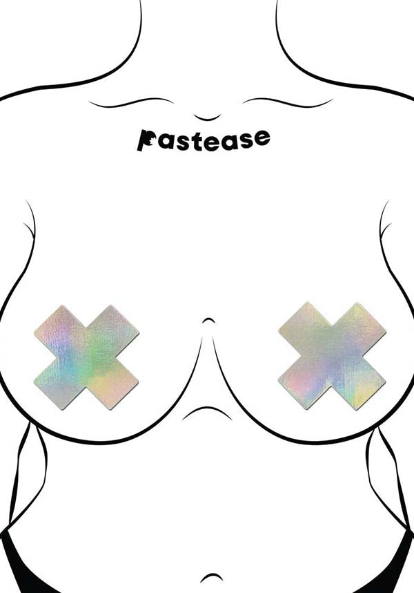 Holo Cross [Silver] | NIPPLE PASTIES