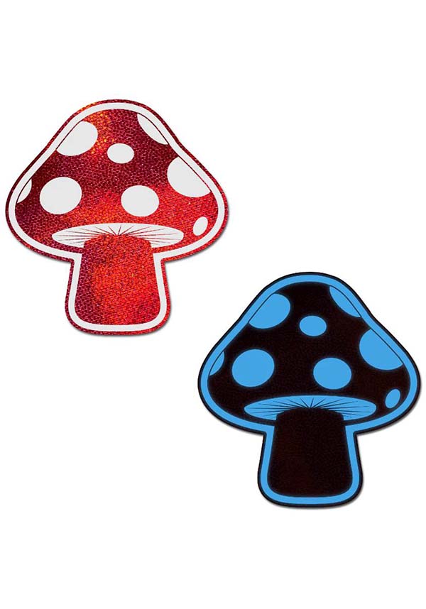 Metallic Mushroom [Red/Glow] | NIPPLE PASTIES