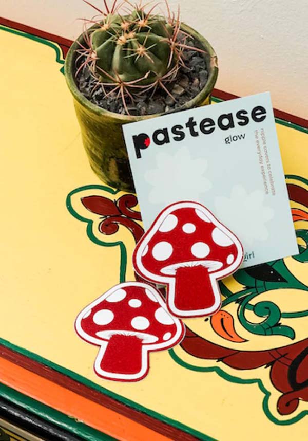 Metallic Mushroom [Red/Glow] | NIPPLE PASTIES