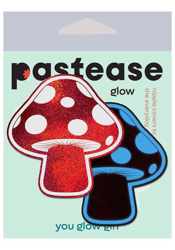 Metallic Mushroom [Red/Glow] | NIPPLE PASTIES