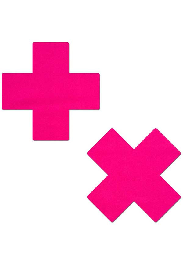 Neon Cross [Pink/Glow] | NIPPLE PASTIES