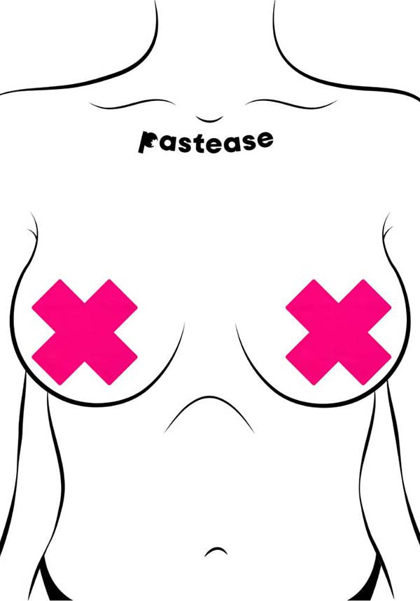 Neon Cross [Pink/Glow] | NIPPLE PASTIES