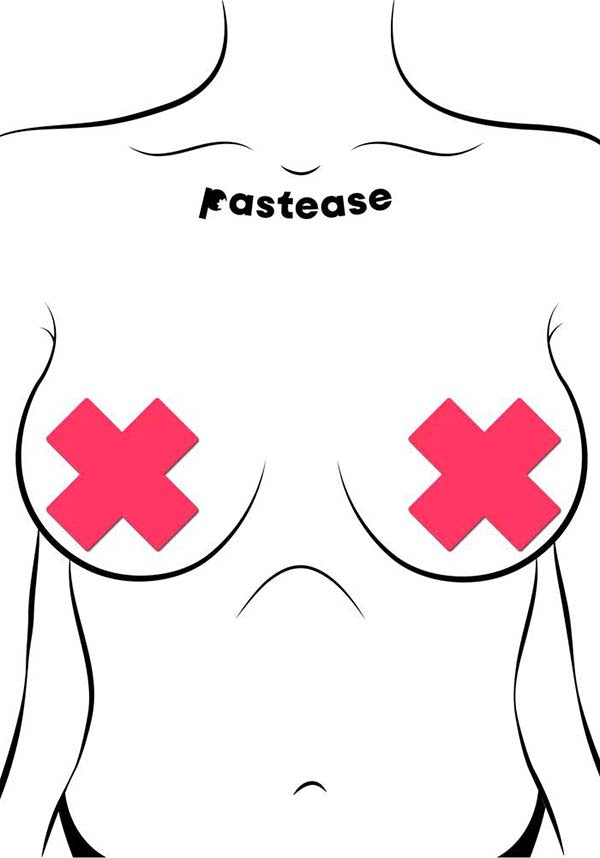Neon Cross [Pink/UV] | NIPPLE PASTIES