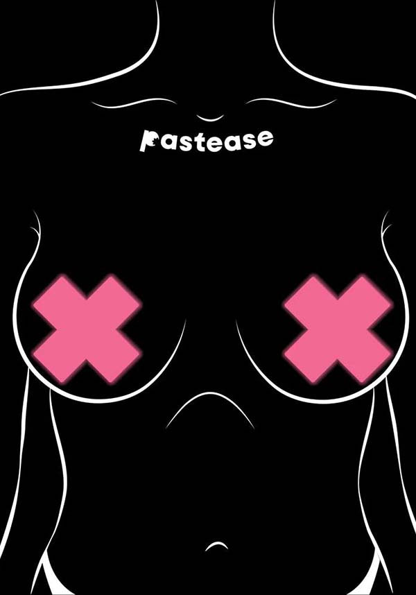 Neon Cross [Pink/UV] | NIPPLE PASTIES