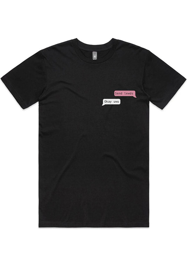 Send Lewds [Black] | TEE