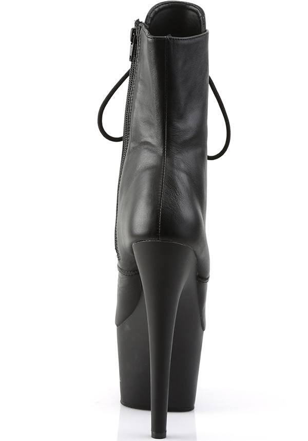 ADORE-1020 [Black Leather] | PLATFORM BOOTS [PREORDER] - Beserk - all, ankle boots, black, boots, boots [preorder], clickfrenzy15-2023, discountapp, fp, heels, heels [preorder], labelpreorder, labelvegan, platform, platform boots, platform heels, platforms, platforms [preorder], pleaser, pole, pole dancing, ppo, preorder, shoes, stripper, vegan