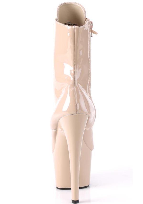 ADORE-1020 [Nude Patent] | PLATFORM BOOTS [PREORDER] - Beserk - all, ankle boots, boots, boots [preorder], clickfrenzy15-2023, discountapp, fp, googleshopping, heels, heels [preorder], labelpreorder, labelvegan, nude, platform, platform boots, platform heels, platforms, platforms [preorder], pleaser, pole, pole dancing, ppo, preorder, shoes, stripper, vegan