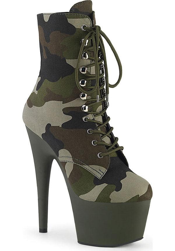 ADORE-1020CAMO [Green Camo] | PLATFORM BOOTS [PREORDER] - Beserk - 420sale, all, all ladies, black, boots, boots [preorder], brown, clickfrenzy15-2023, discountapp, fp, green, heels, heels [preorder], jan20, labelpreorder, labelvegan, ladies, platform boots, platform heels, platforms, platforms [preorder], pleaser, pole dancing, ppo, preorder, shoes, vegan