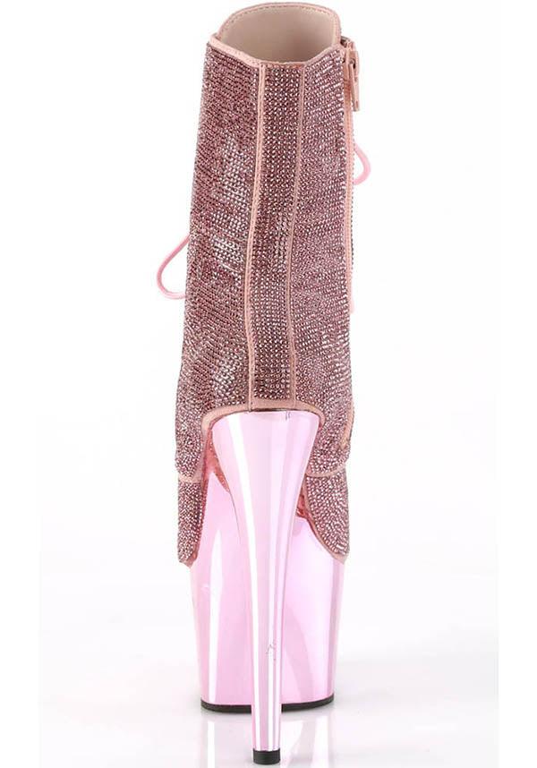 ADORE-1020CHRS [B. Pink RS] | PLATFORM HEELS [PREORDER] - Beserk - all, all ladies, boot, boots, boots [preorder], clickfrenzy15-2023, discountapp, fp, glitter, heels, heels [preorder], labelpreorder, labelvegan, ladies, pink, platform, platform boots, platform heels, platforms, platforms [preorder], pleaser, pole, pole dancing, ppo, preorder, shoes, stripper, vegan