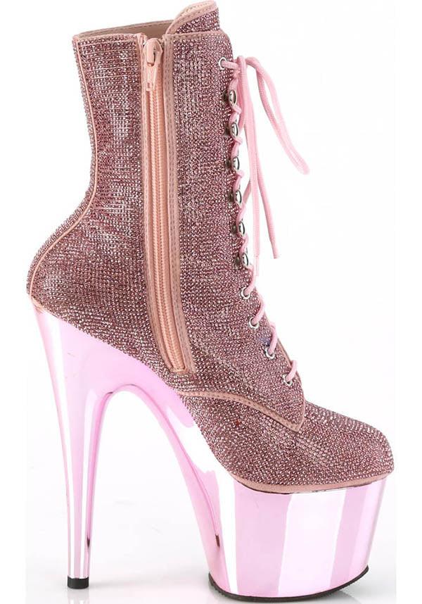 ADORE-1020CHRS [B. Pink RS] | PLATFORM HEELS [PREORDER] - Beserk - all, all ladies, boot, boots, boots [preorder], clickfrenzy15-2023, discountapp, fp, glitter, heels, heels [preorder], labelpreorder, labelvegan, ladies, pink, platform, platform boots, platform heels, platforms, platforms [preorder], pleaser, pole, pole dancing, ppo, preorder, shoes, stripper, vegan