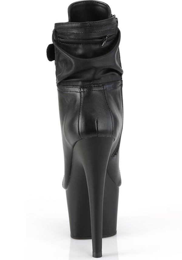 ADORE-1020POUCH [Black Faux Leather] | PLATFORM BOOTS [PREORDER] - Beserk - all, ankle boots, black, boots, boots [preorder], clickfrenzy15-2023, discountapp, fp, googleshopping, heels, heels [preorder], labelpreorder, labelvegan, platform, platform boots, platform heels, platforms, platforms [preorder], pleaser, pole, pole dancing, ppo, preorder, shoes, stripper, vegan