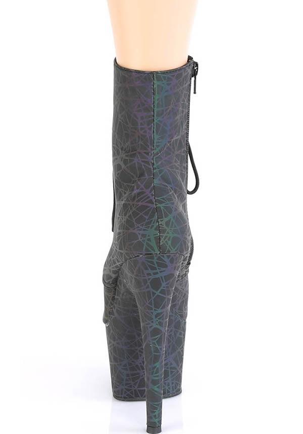 ADORE-1020REFL [Green/Purple] | PLATFORM HEELS [PREORDER] - Beserk - all, ankle boots, black, boot, boots, boots [preorder], burlesque, clickfrenzy15-2023, discountapp, fetish, fp, goth, gothic, halloween, heel, heels, heels [preorder], labelpreorder, labelvegan, may21, multicolour, platform heels, pleaser, pole, pole dancing, ppo, preorder, reflect, reflective, vegan