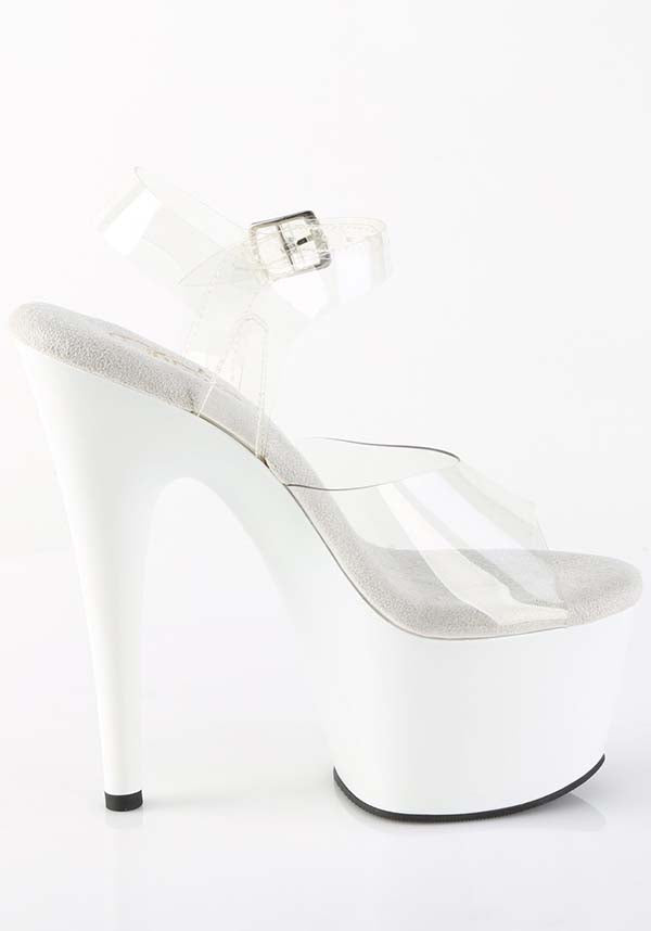 ADORE-708 [White] | PLATFORM HEELS [PREORDER]