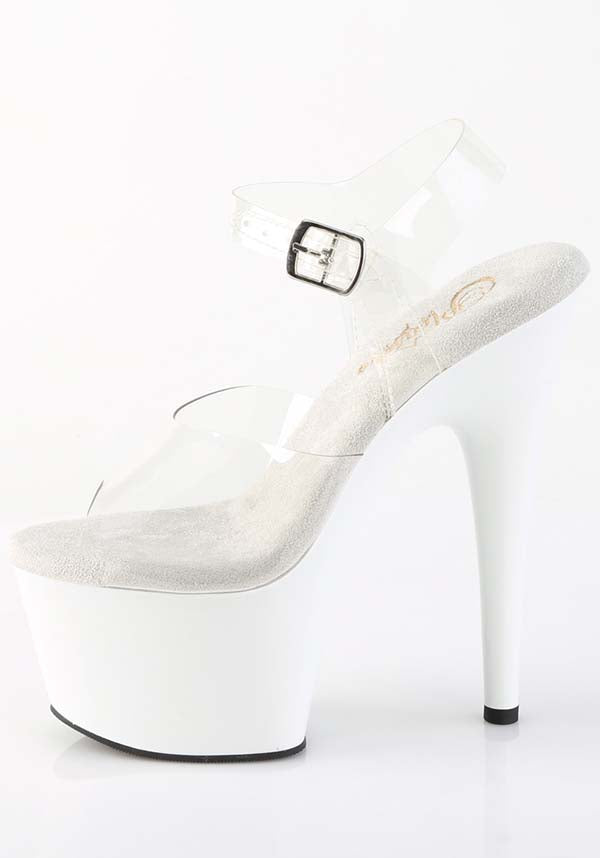 ADORE-708 [White] | PLATFORM HEELS [PREORDER]