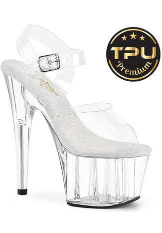 ADORE-708PREM [Clear] | PLATFORM HEELS [PREORDER]