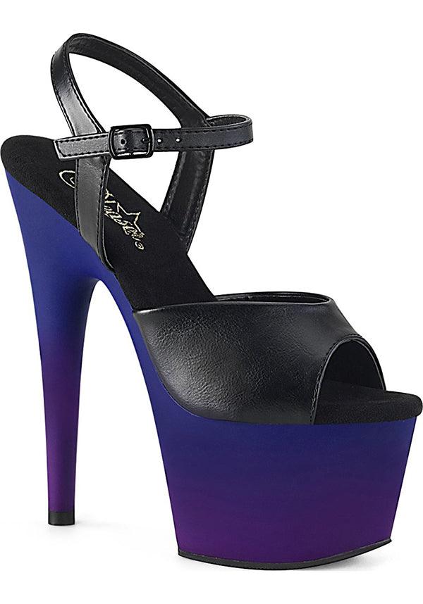 ADORE-709BP [Blue-Purple Ombre] | PLATFORM HEELS [PREORDER] - Beserk - all, black, blue, clickfrenzy15-2023, discountapp, fp, heels, heels [preorder], labelpreorder, labelvegan, ladies, nov19, open toe, peep toe, platform heels, platforms, platforms [preorder], pleaser, pole dancing, ppo, preorder, purple, shoes, vegan