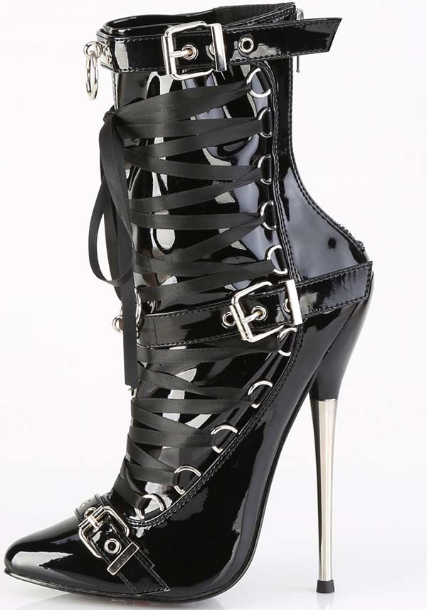 Dagger-1032 [Black Patent] | HEELS [PREORDER]