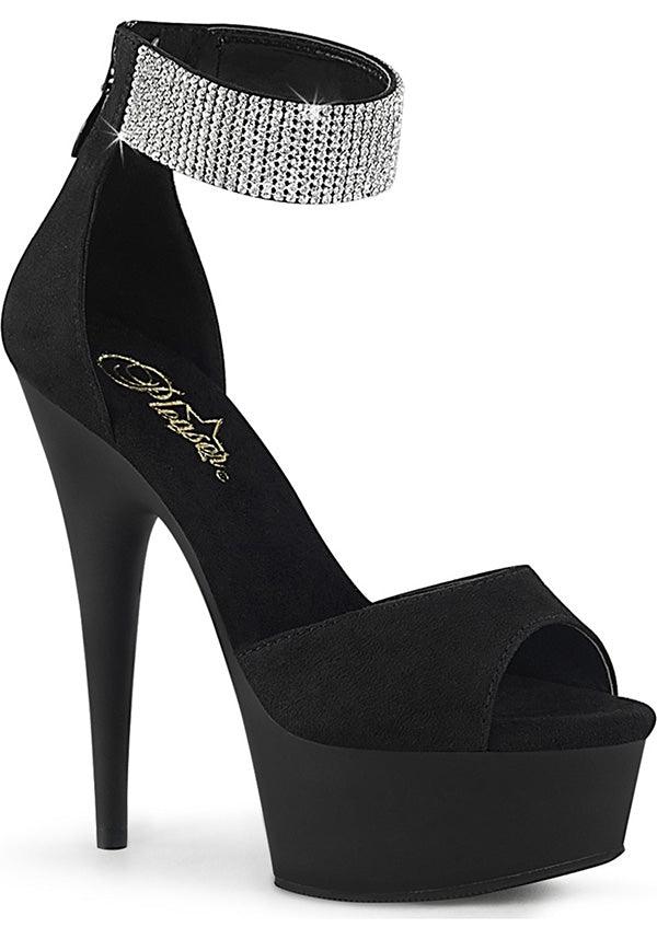 DELIGHT-625 [Black Suede] | PLATFORM HEELS [PREORDER] - Beserk - all, black, clickfrenzy15-2023, discountapp, fp, heels, heels [preorder], labelpreorder, labelvegan, ladies, oct19, platform heels, platforms, platforms [preorder], pleaser, pleaserslow, ppo, preorder, shoes, vegan