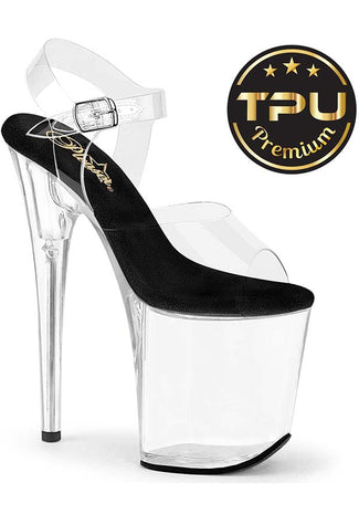 FLAMINGO-808PREM [Clear] | PLATFORM HEELS [PREORDER]