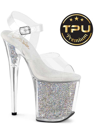 FLAMINGO-808PREM-RSI [Clear] | PLATFORM HEELS [PREORDER]