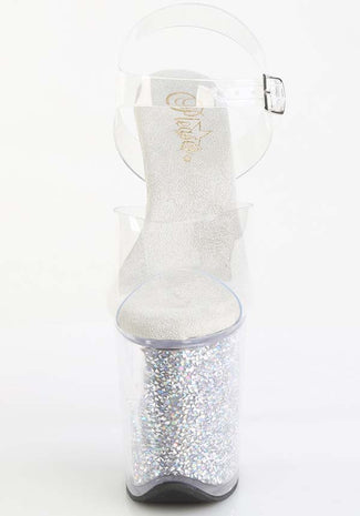 FLAMINGO-808PREM-RSI [Clear] | PLATFORM HEELS [PREORDER]