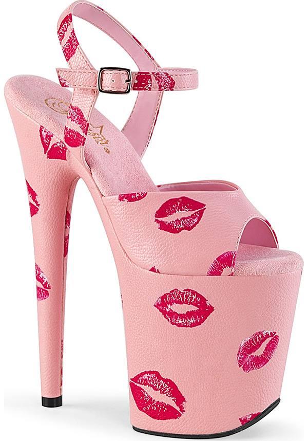 FLAMINGO-809KISSES [Pink] | PLATFORM HEELS [PREORDER] - Beserk - all, clickfrenzy15-2023, discountapp, fp, heels, heels [preorder], kiss, labelpreorder, labelvegan, ladies, oct19, pink, platform, platform heels, platforms, platforms [preorder], pleaser, ppo, preorder, shoes, vegan