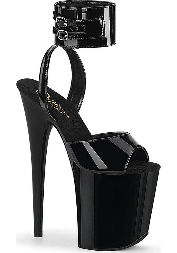 FLAMINGO-891 [Patent Black] | PLATFORM HEELS [PREORDER] - Beserk - all, black, clickfrenzy15-2023, discountapp, fp, heel, heels, heels [preorder], labelpreorder, labelvegan, ladies, oct19, platform, platform heels, platforms, platforms [preorder], pleaser, pole, pole dancing, ppo, preorder, shoes, stripper, vegan