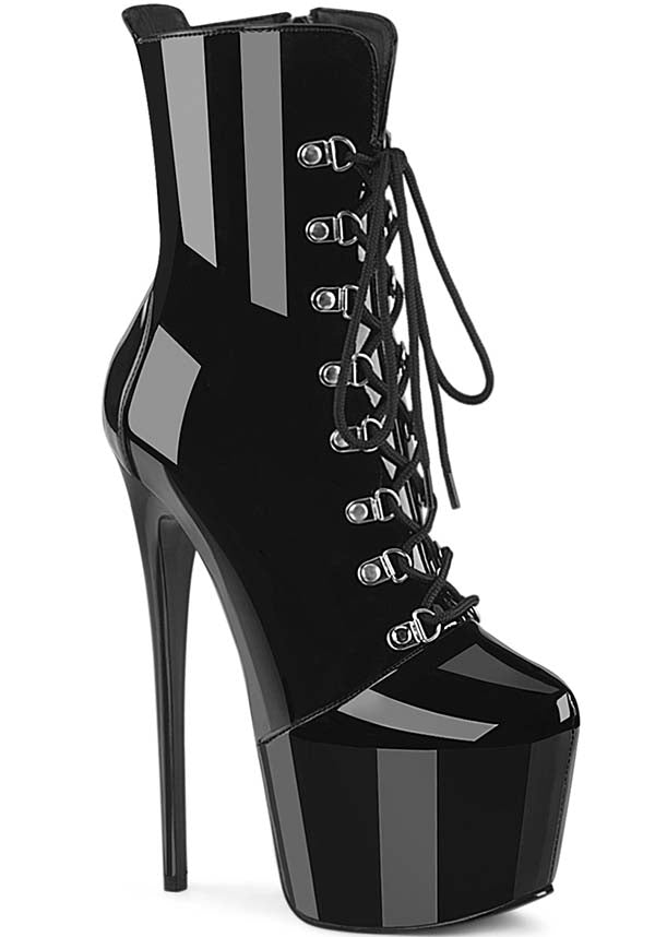 Pleaser JUBILANT-1014 Black Patent Platform Boots Buy Online