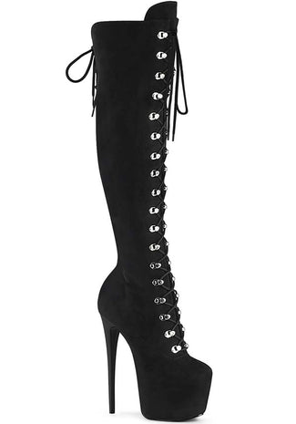 JUBILANT-3012FS [Black Faux] | PLATFORM BOOTS [PREORDER]
