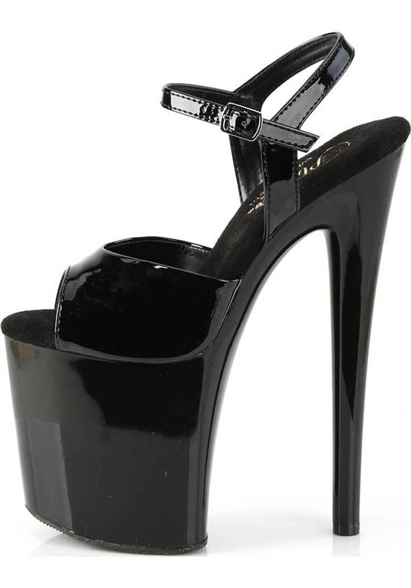 NAUGHTY-809 [Black Patent] | Platform Heels [PREORDER] - Beserk - all, all ladies, black, clickfrenzy15-2023, discountapp, fp, heels, heels [preorder], labelpreorder, labelvegan, ladies, platform, platform heels, platforms, platforms [preorder], pleaser, pole, pole dancing, ppo, preorder, shoes, stripper, vegan