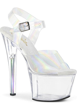 SKY-308N-RBH [Clear Hologram] | PLATFORM HEELS [IN STOCK] **