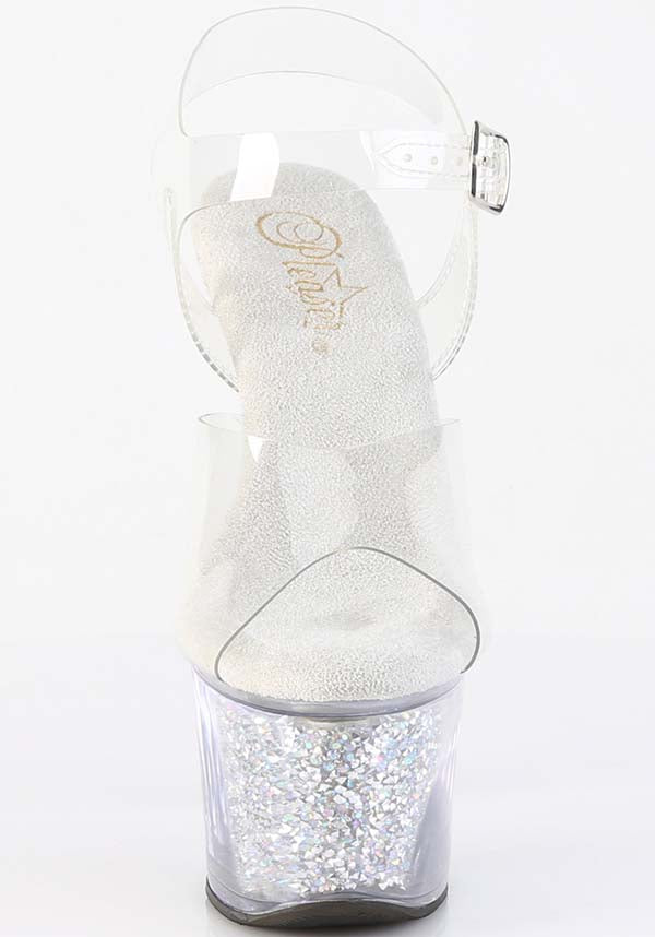 SKY-308RSI [Clear] | PLATFORM HEELS [PREORDER]