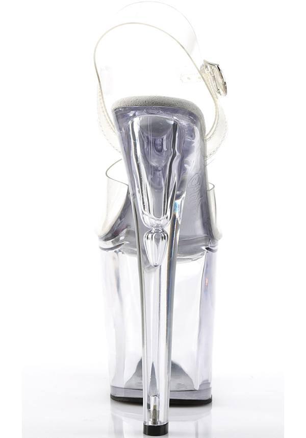 XTREME-808 [Clear] | PLATFORM HEELS [PREORDER] - Beserk - all, all ladies, clear, clickfrenzy15-2023, discountapp, fetish, fp, heels, heels [preorder], labelpreorder, labelvegan, ladies, platforms, platforms [preorder], pleaser, pole, pole dancing, ppo, preorder, shoes, stripper, vegan